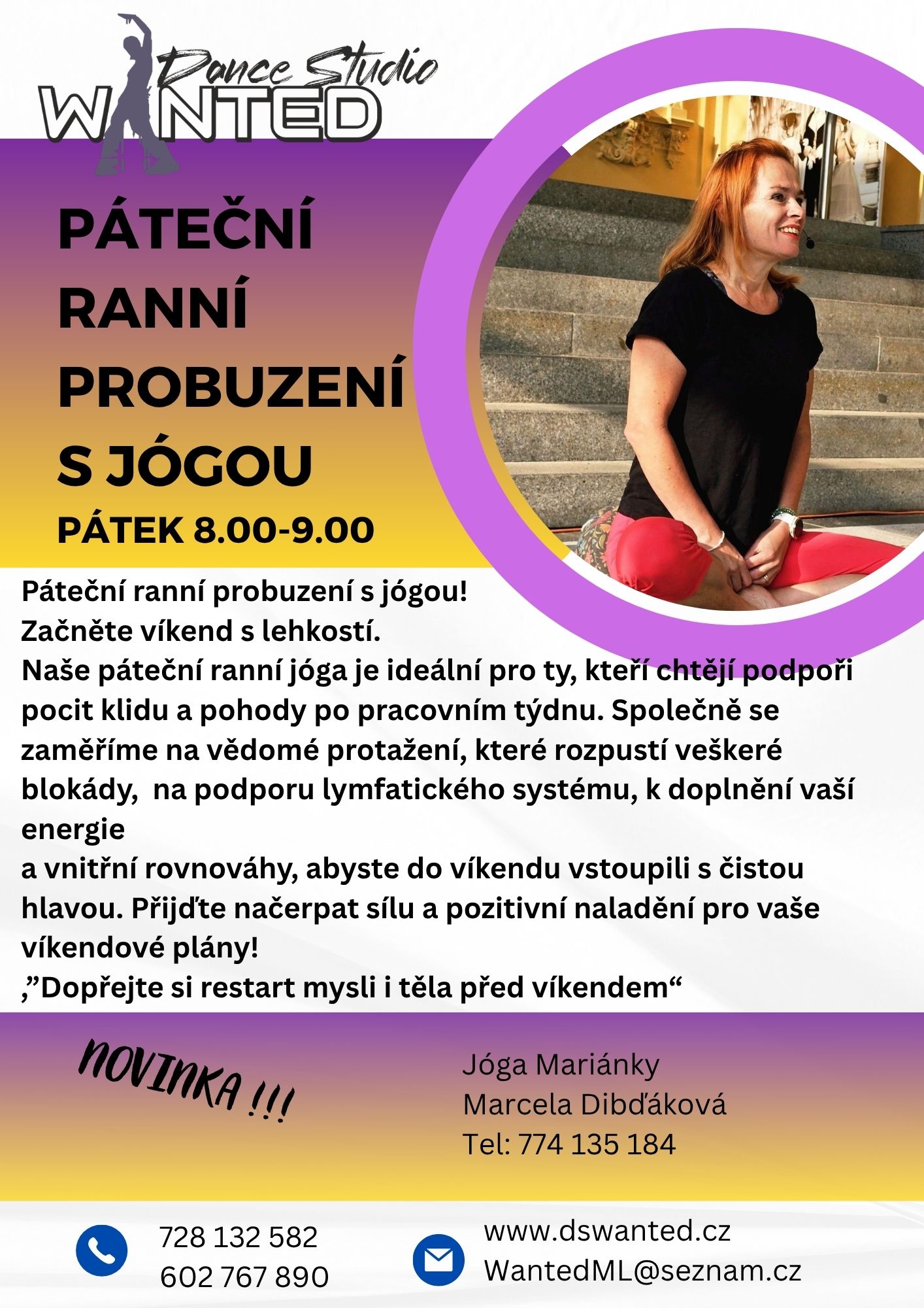 Plakát: Ranní probuzení s jógou